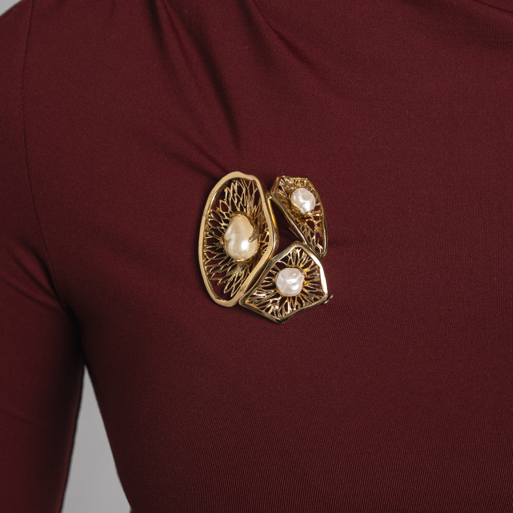 Pin-Brass-Creamrose Light Pearl