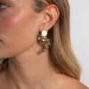 Earrings-Brass-Velvet Crystal