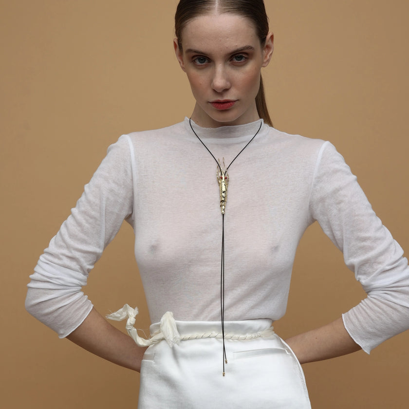 Shrimp Long Necklace