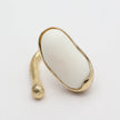 Earthpulse Ring close-up — handmade brass ring 