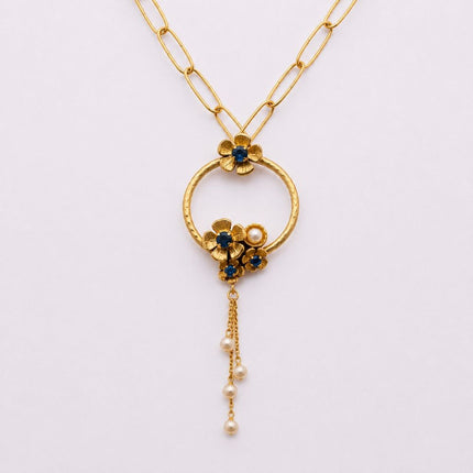 Pearl Bud Chanel Necklace Handmade | Kalliope Jewelry
