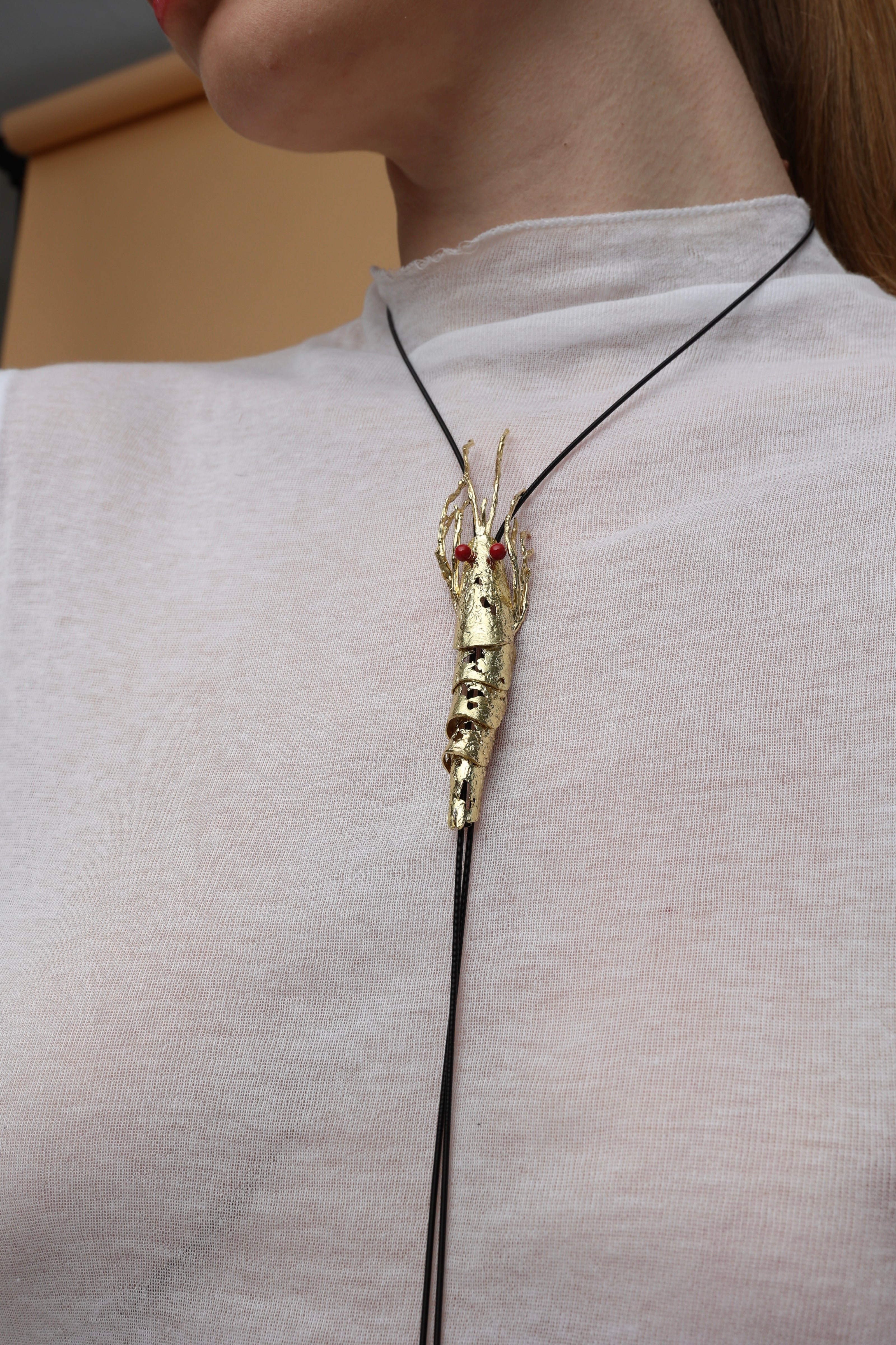 Shrimp Long Necklace