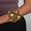 Bracelet-Brass-Creamrose Light Pearl