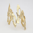 Double Nera Bracelet — handmade brass sculptural double cuff bracelet, artisan statement jewelry made in Greece