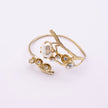 Nerea brass branch bracelet with pearl and crystal detail, product shot