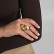 Ring-Brass-Velvet Crystal-Creamrose Light Pearl