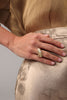 Limpet Ring — handmade brass sculptural statement ring, artisan jewelry made in Greece