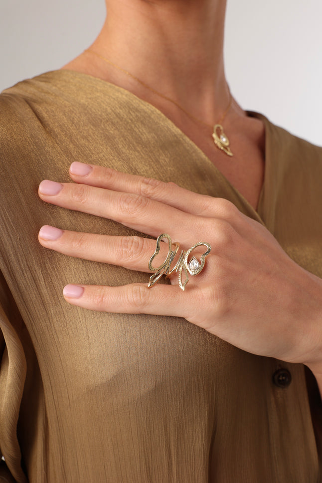 Flutter Ring Handmade | Kalliope Jewelry