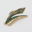 Nerra Ring angle view — handmade brass adjustable ring with organic kelp-inspired design