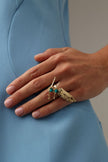 Draco Ring — handmade brass statement ring with dragonfish design, artisan jewelry made in Greece

