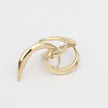 Eternity Ring — handmade brass statement ring with fluid wave design, artisan jewelry made in Greece