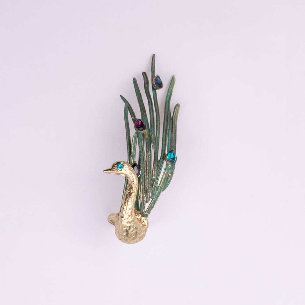 Peacock Ring Handmade | Kalliope Jewelry