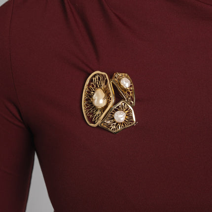 Pin-Brass-Creamrose Light Pearl