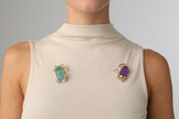Crabby Pin — handmade brass nature inspired accessory, artisan jewelry made in Greece
