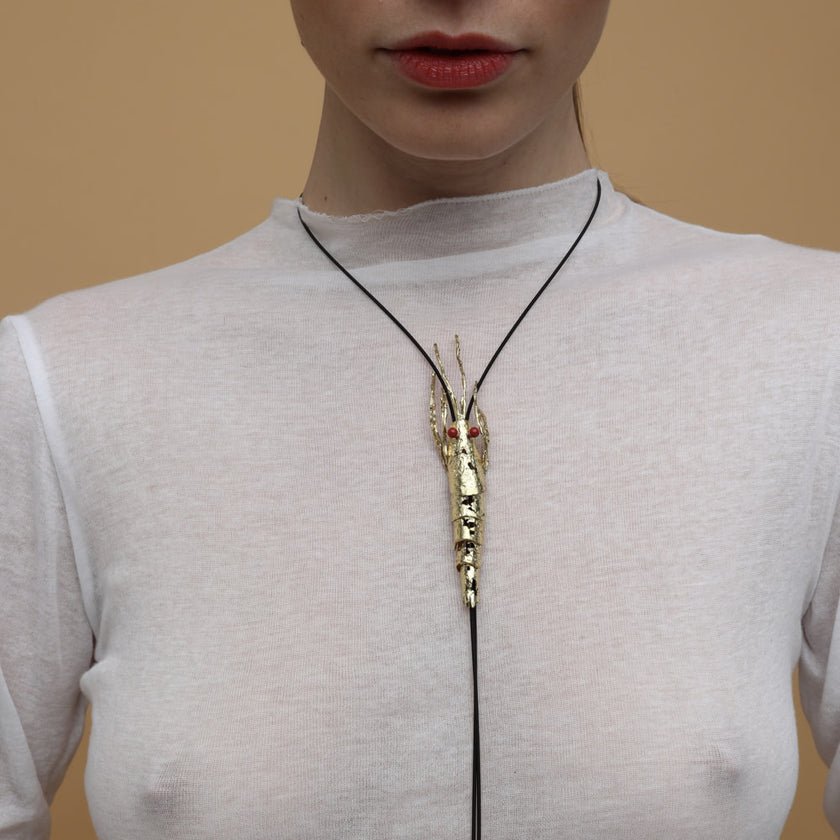 Shrimp Long Necklace