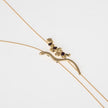 Necklace-Brass-Amethyst Crystal