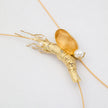 Pebble Shrimp Necklace Handmade | Kalliope Jewelry