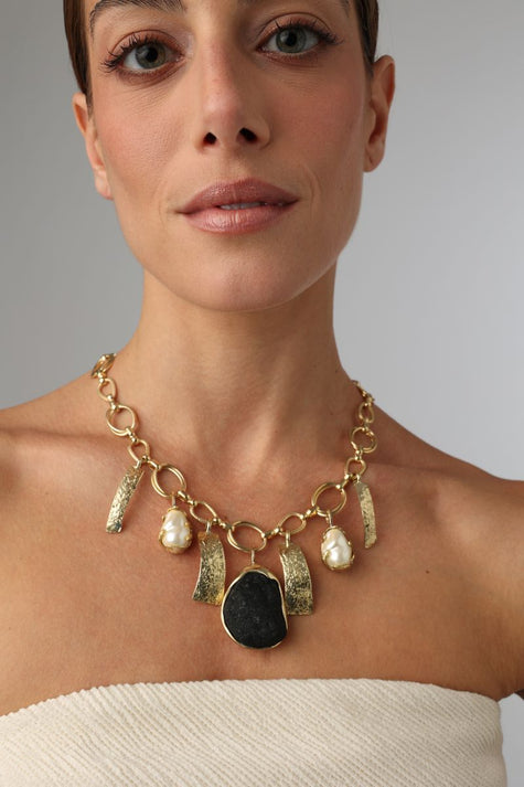 Aqualine Necklace Handmade | Kalliope Jewelry