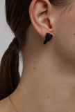 Visage Button Earrings
