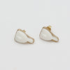 Visage Button Earrings