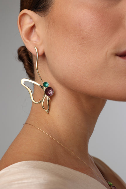 Vela Earrings Handmade | Kalliope Jewelry