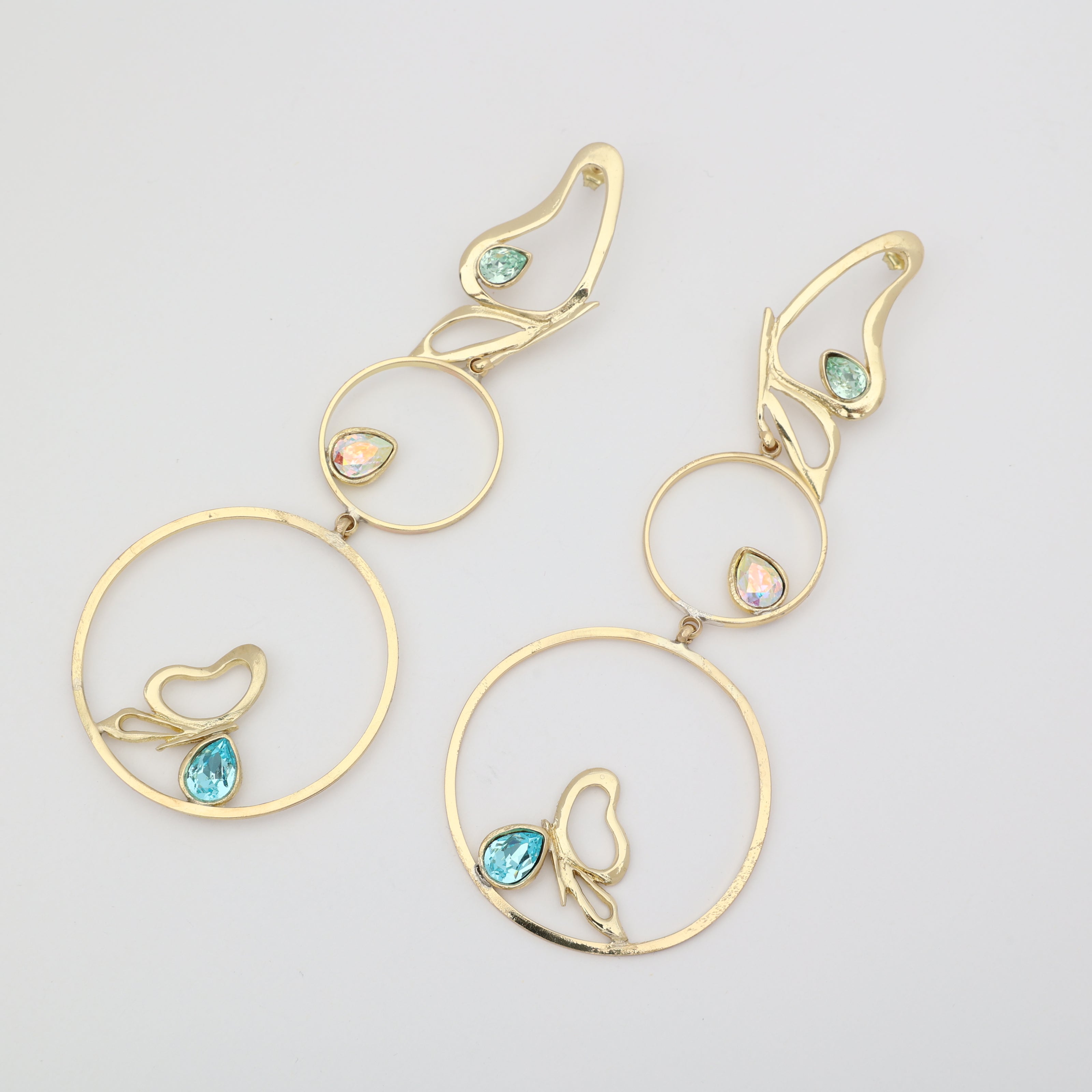 Long Flutter Earrings Handmade | Kalliope Jewelry