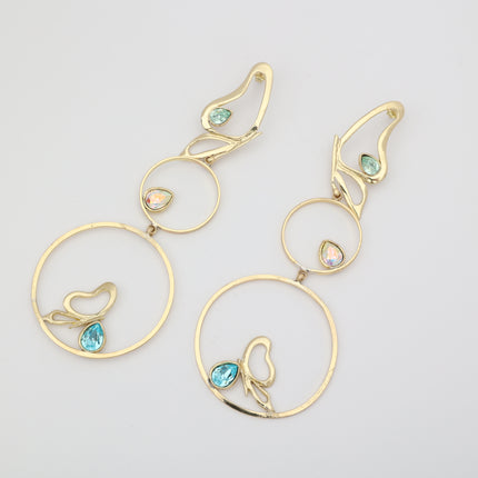 Long Flutter Earrings Handmade | Kalliope Jewelry