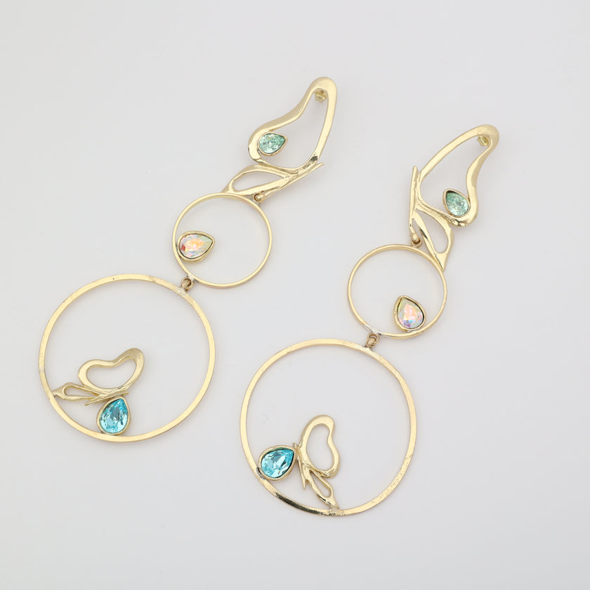 Long Flutter Earrings Handmade | Kalliope Jewelry