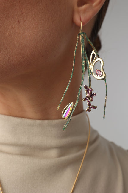 Floral Earrings Handmade | Kalliope Jewelry