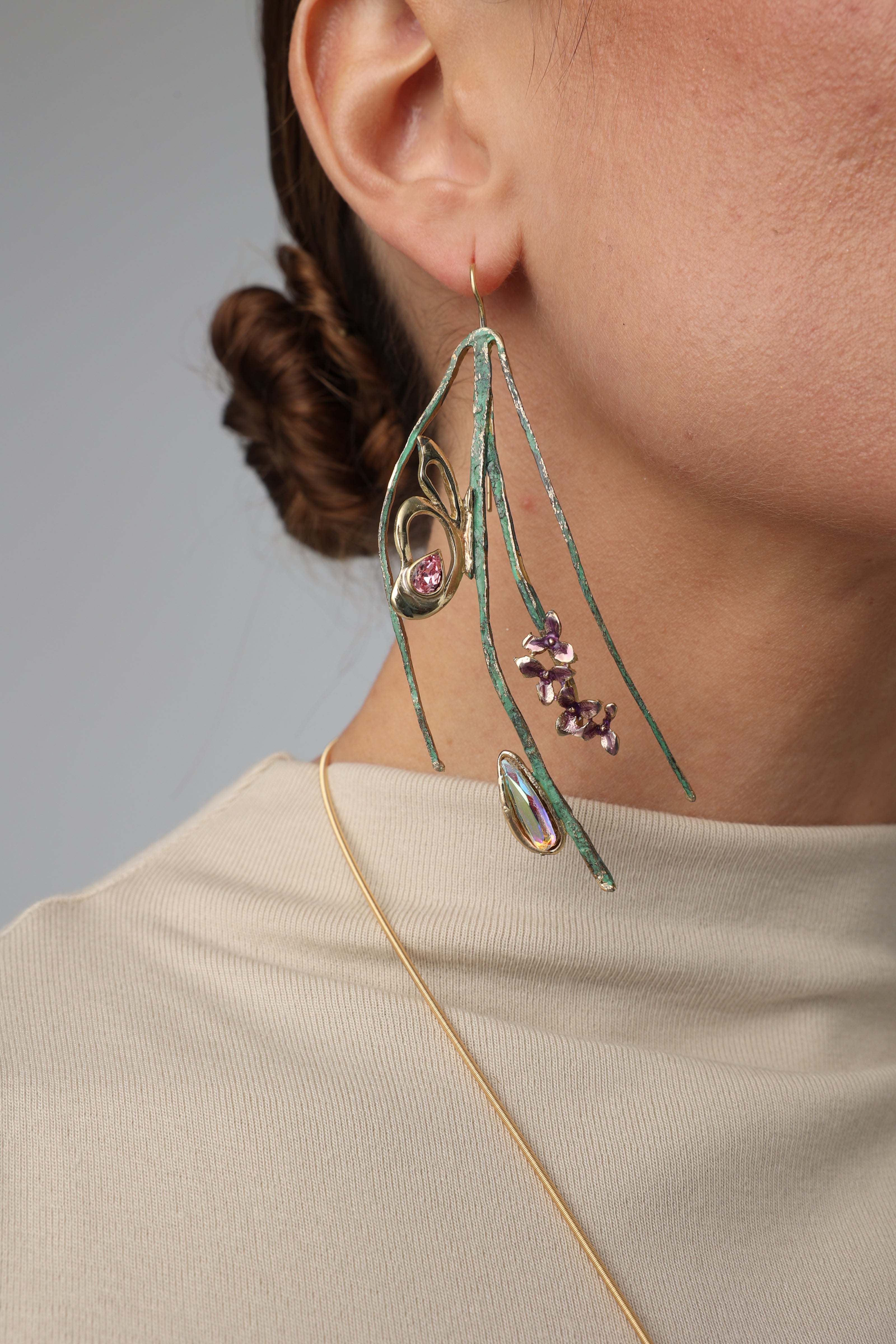 Floral Earrings Handmade | Kalliope Jewelry