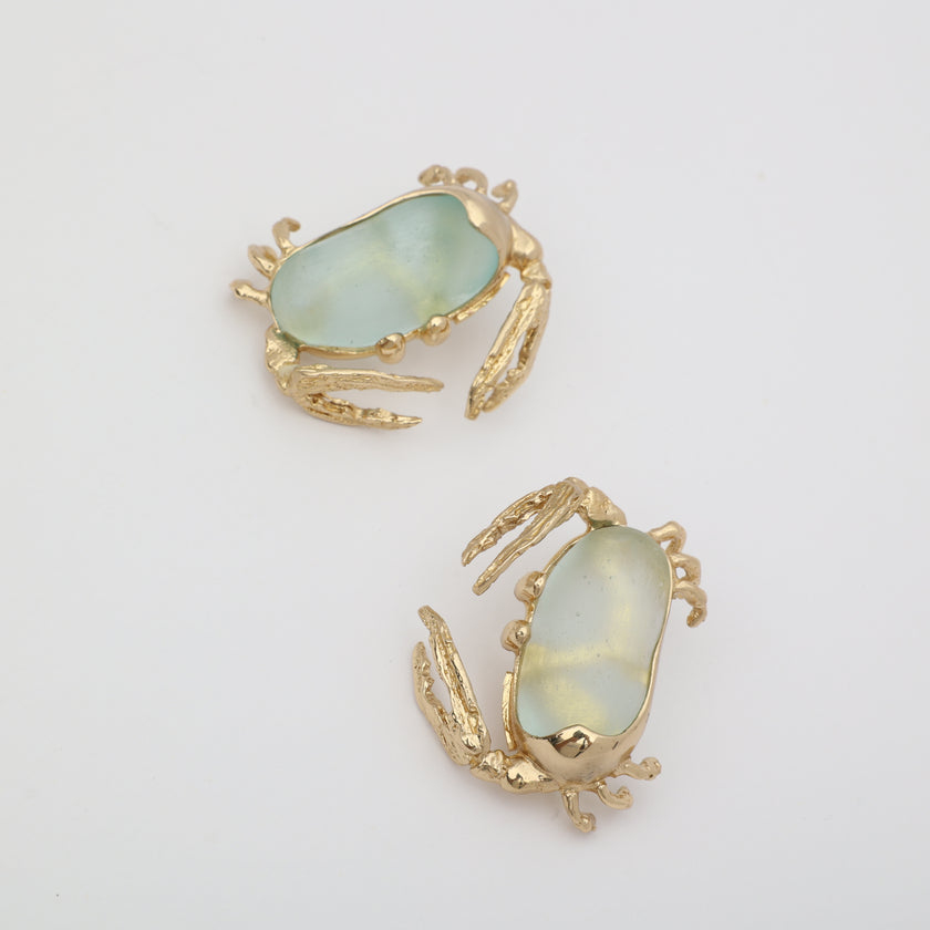 Crabby Earrings Handmade | Kalliope Jewelry