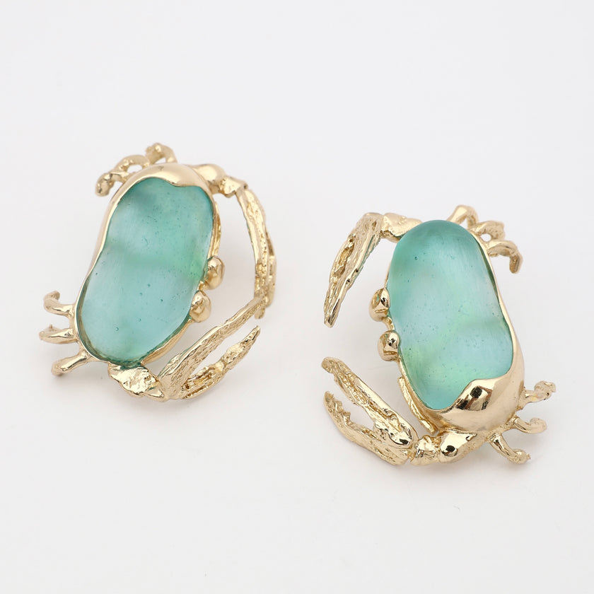 Crabby Earrings Handmade | Kalliope Jewelry