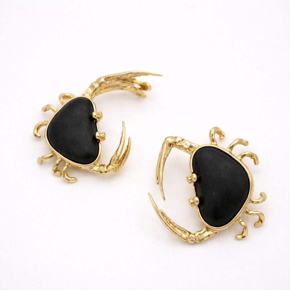 Claw Crabbing Earrings Handmade | Kalliope Jewelry
