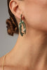 Claw Earring — handmade brass sculptural drop earrings with patina, artisan jewelry made in Greece