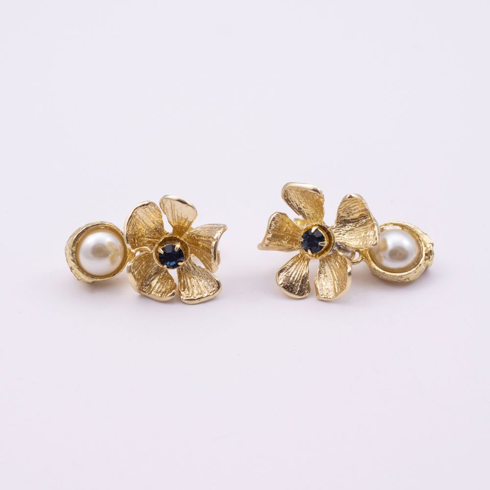 Pearl Posy Earrings Handmade | Kalliope Jewelry