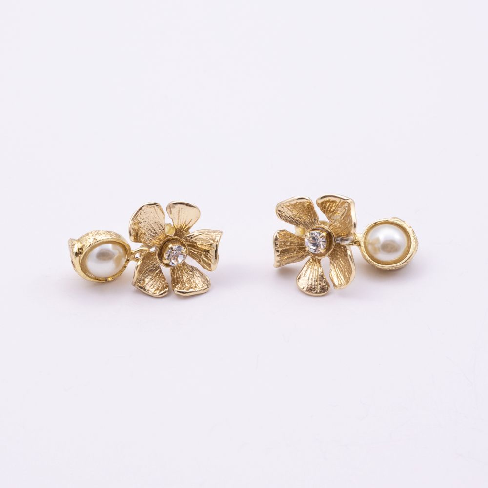 Pearl Posy Earrings Handmade | Kalliope Jewelry