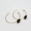 Stonekiss Hoop Earrings