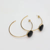 Stonekiss Hoop Earrings