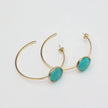 Stonekiss Hoop Earrings