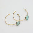 Stonekiss Hoop Earrings