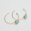 Stonekiss Hoop Earrings