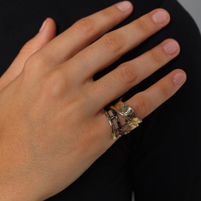 Bead Chevalier Ring