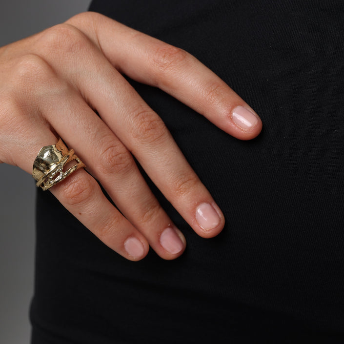 Bead Chevalier Ring