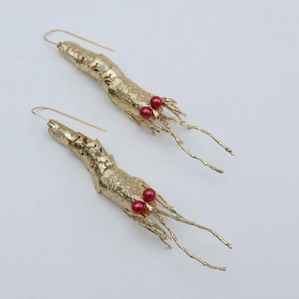 Shrimp Earrings Handmade | Kalliope Jewelry