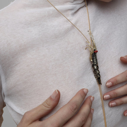 Shrimp Long Necklace