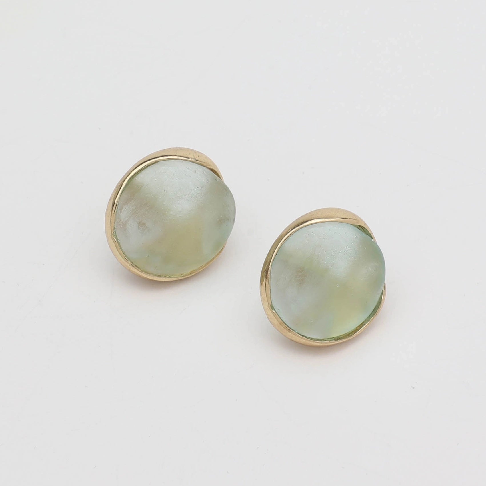 Stonekiss Button Earrings